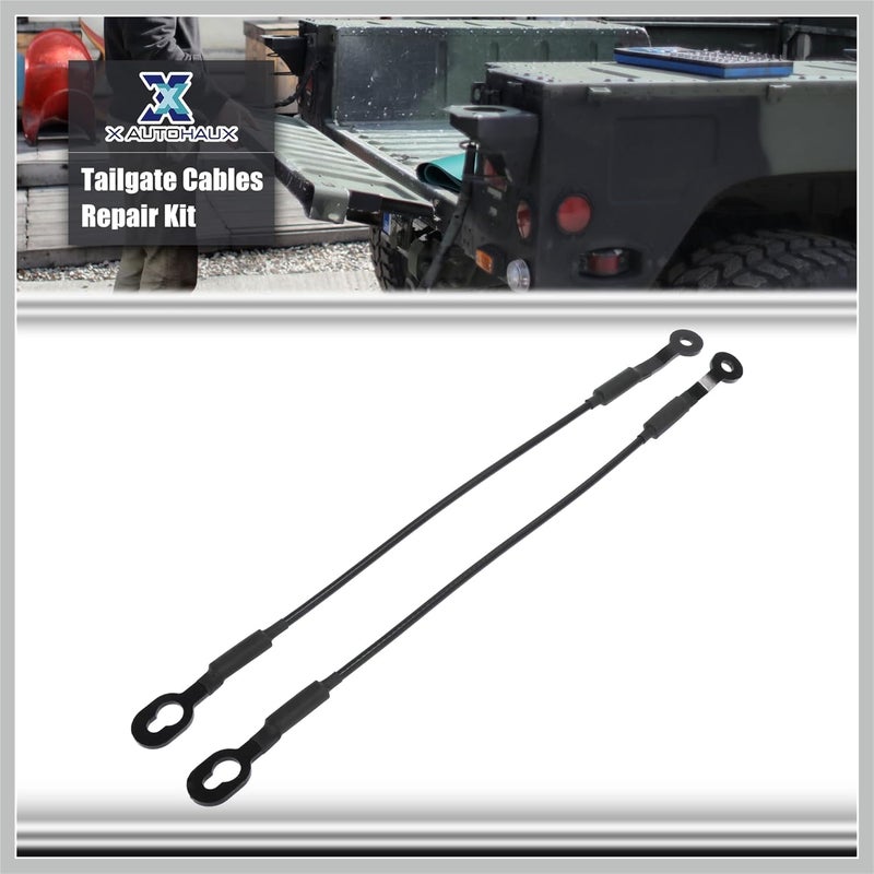 RATCHROLL Pair Rear Tailgate Cables Lift Gate Support Straps Pickup for Chevy S10 1994-1998 2000-2004 38534 15683449 Replacement Car Parts - Image 2